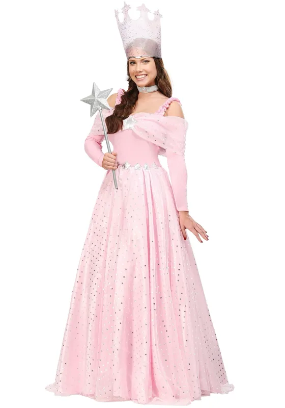 Deluxe Women's Pink Witch Dress Costume